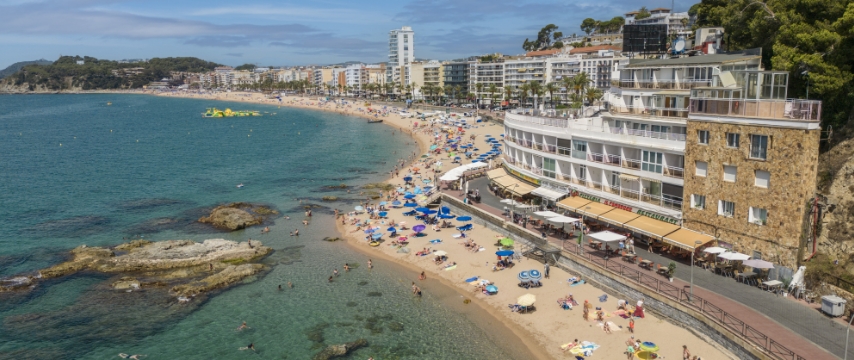 außenfassade  strand  hotel rosamar maxim lloret de mar