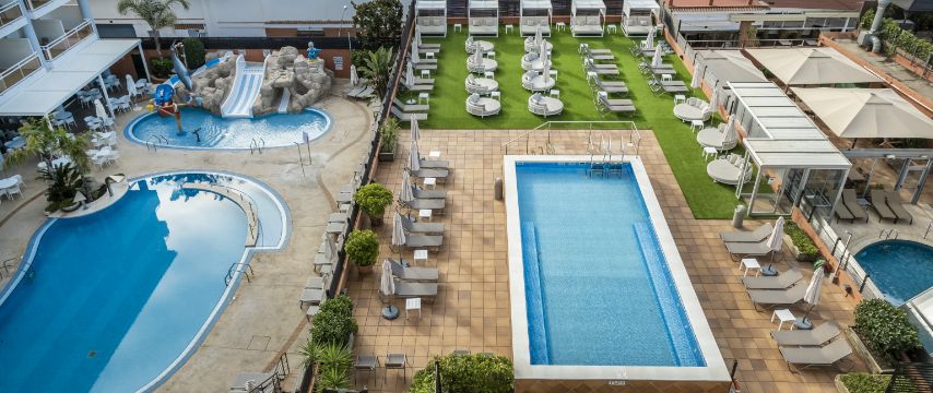расслабиться пискины терраса отель Rosamar & Spa лорет-де-мар