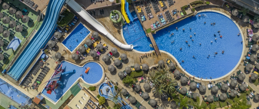 аквапарк бассейны отель rosamar garden resort лорет-де-мар